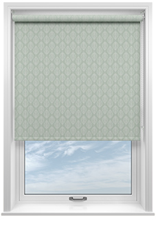 Beech Leaf (Blackout), Light Mint - Roller Blind